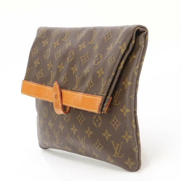 Louis Vuitton Monogram Pochette Priant M51805 Leather Second Bag Clutch Pouch... - Picture 4 of 14